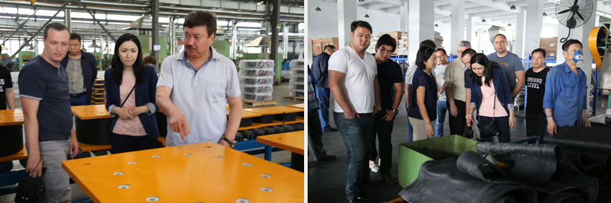 Customers from Mexican and Spain are visiting our factory.